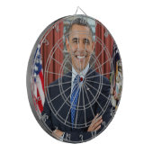 Oval Kantoor Portrait, Obama Barack Amerikaans Pre Dartbord (Voorkant Links)