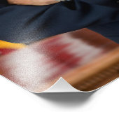 Oval Kantoor Portrait, Obama Barack Amerikaans Pre Foto Afdruk (Hoek)