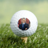 Oval Kantoor Portrait, Obama Barack Amerikaans Pre Golfballen (Insitu Shirt)
