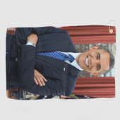 Oval Kantoor Portrait, Obama Barack Amerikaans Pre Golfhanddoek (Horizontaal)