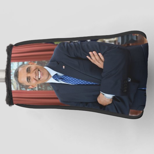 Oval Kantoor Portrait, Obama Barack Amerikaans Pre Golfheadcover (Voorkant)