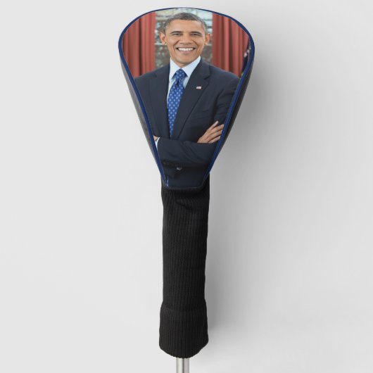 Oval Kantoor Portrait, Obama Barack Amerikaans Pre Golfheadcover (Voorkant)