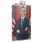 Oval Kantoor Portrait, Obama Barack Amerikaans Pre Heupfles (Rechts)