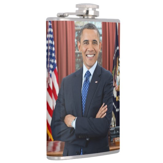 Oval Kantoor Portrait, Obama Barack Amerikaans Pre Heupfles (Rechts)