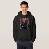 Oval Kantoor Portrait, Obama Barack Amerikaans Pre Hoodie (Voorkant volledig)