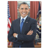 Oval Kantoor Portrait, Obama Barack Amerikaans Pre Klembord (Achterkant)