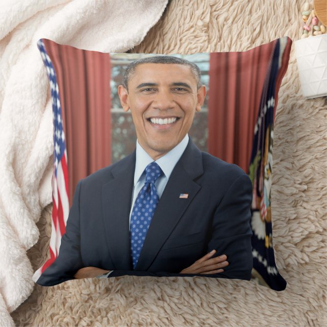 Oval Kantoor Portrait, Obama Barack Amerikaans Pre Kussen (Deken)