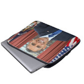 Oval Kantoor Portrait, Obama Barack Amerikaans Pre Laptop Sleeve (Voorkant onderkant)