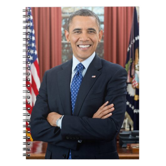 Oval Kantoor Portrait, Obama Barack Amerikaans Pre Notitieboek (Voorkant)