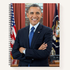 Oval Kantoor Portrait, Obama Barack Amerikaans Pre Notitieboek