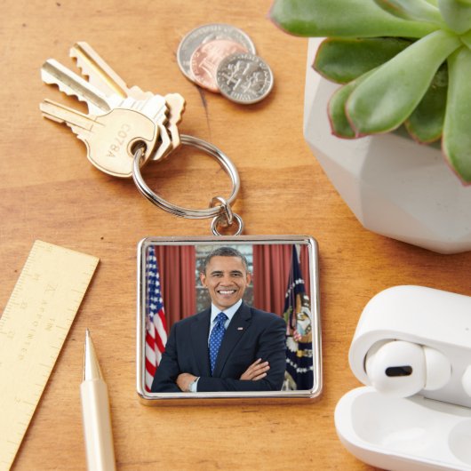 Oval Kantoor Portrait, Obama Barack Amerikaans Pre Sleutelhanger (Bureau)