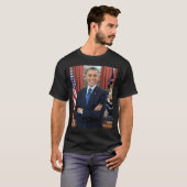 Oval Kantoor Portrait, Obama Barack Amerikaans Pre T-shirt (Voorkant volledig)