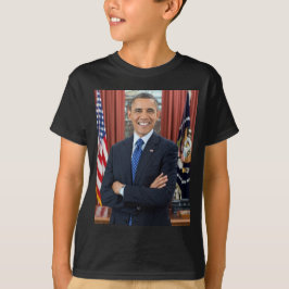 Oval Kantoor Portrait, Obama Barack Amerikaans Pre T-shirt