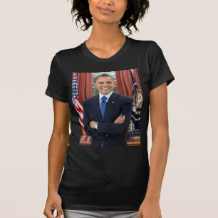 Oval Kantoor Portrait, Obama Barack Amerikaans Pre T-shirt