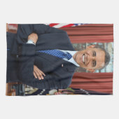 Oval Kantoor Portrait, Obama Barack Amerikaans Pre Theedoek (Horizontaal)