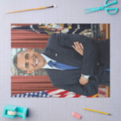 Oval Kantoor Portrait, Obama Barack Amerikaans Pre Tissuepapier (Craft)