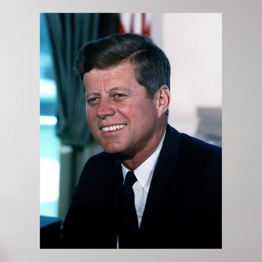 Oval Kantoor Portrait President John F. Kennedy Poster (Voorkant)