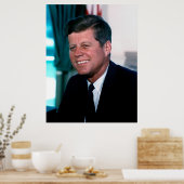 Oval Kantoor Portrait President John F. Kennedy Poster (Keuken)