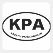 Oval KPA Sticker (Voorkant)