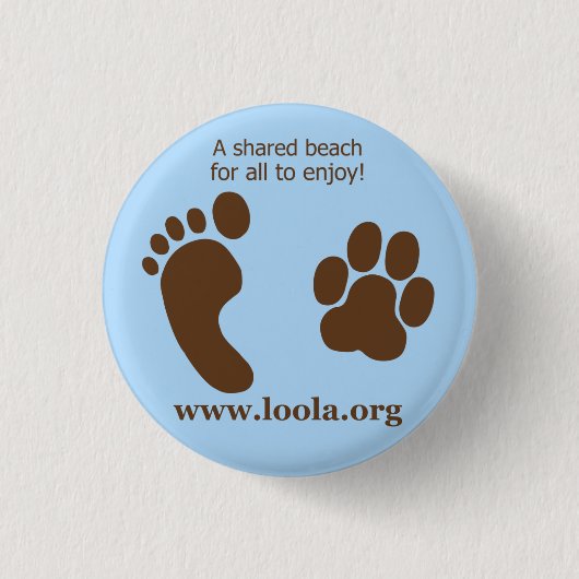 Oval LOOLAorg Metal Button (Voorkant)