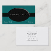 Oval Obsidian Visitekaartje (Voorkant / Achterkant)