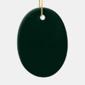 Oval Om Green Leaves Ganpati Ornament (Achterkant)