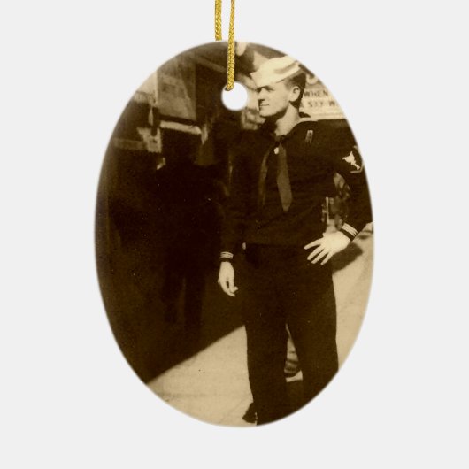 Oval Ornament American Sailor (Achterkant)