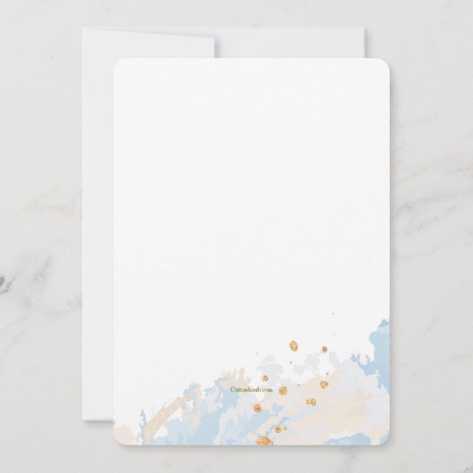 Oval Pastel Frame  Kaart (Achterkant)