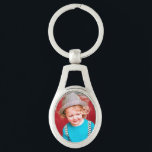 Oval Photo Sleutelhanger<br><div class="desc">Pas deze mooie sleutelhanger aan met uw eigen foto's of afbeeldingen.</div>