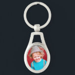 Oval Photo Sleutelhanger<br><div class="desc">Pas deze mooie sleutelhanger aan met uw eigen foto's of afbeeldingen.</div>