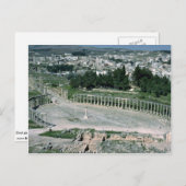 Oval piazza, oude Decapolis-stad Jarash, Jordanië Briefkaart (Voorkant / Achterkant)