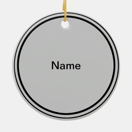 Oval Silver Caduceus RN Nurse Keramisch Ornament (Achterkant)