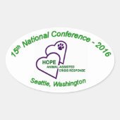 Oval Sticker (Voorkant)