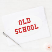 Oval Sticker Oude School | Oudskool Gifts for men (Envelop)