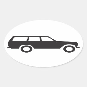 Oval Toyota Land Cruiser 60 Reeksen Pictogramstick Ovale Sticker