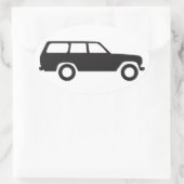 Oval Toyota Land Cruiser 60 Serie Icon Sticker (Tas)