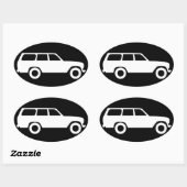Oval Toyota Land Cruiser 60 Serie Icon Sticker B (Vel)