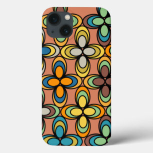Ovale bloemen van 1970 Case-Mate iPhone case