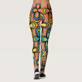 Ovale bloemen van 1970 leggings (Achterkant)