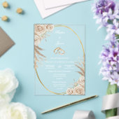 Ovale Boho trouwring uitnodiging (Insitu (Huwelijk))
