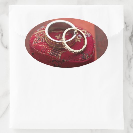 Ovale bruiloft voor zegels Weddenschappen (Tas)