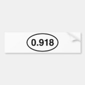 Ovale Bumpersticker (Voorkant)