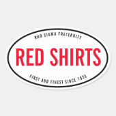 Ovale Bumpersticker Ovale Sticker (Voorkant)