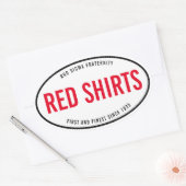 Ovale Bumpersticker Sticker (Envelop)