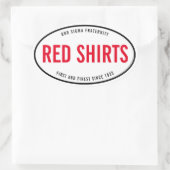 Ovale Bumpersticker Sticker (Tas)