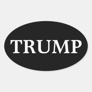 OVALE BUMPERSTICKER VAN PRESIDENT DONALD TRUMP STICKER