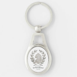 Ovale Cameo van Le Chat d'Argent Sleutelhanger