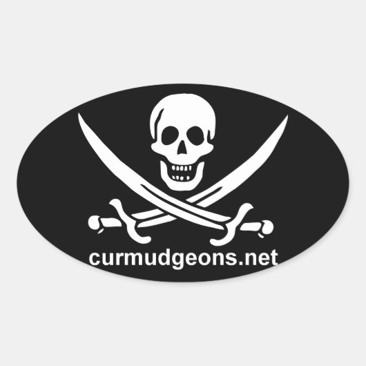 Ovale Curmudgeons Stickers (Voorkant)