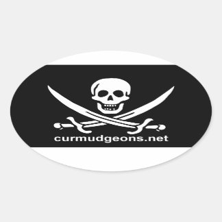 Ovale Curmudgeons Stickers