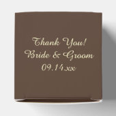 Ovale Diamond Ring and White Rose Wedding Bedankdoosjes (Bovenkant)